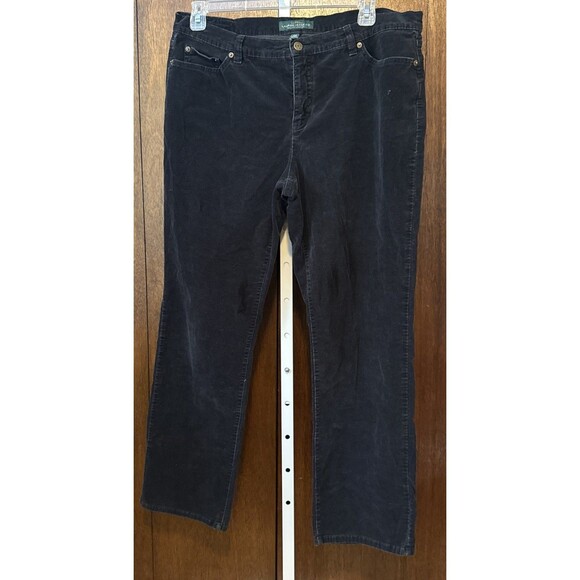 Lauren Ralph Lauren Pants - Lauren Jeans Co Women’s 16W Black Corduroy Pants ?vtg